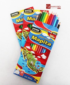 LAPICES DE COLOR MAPITA LARGOS C/12 PZA